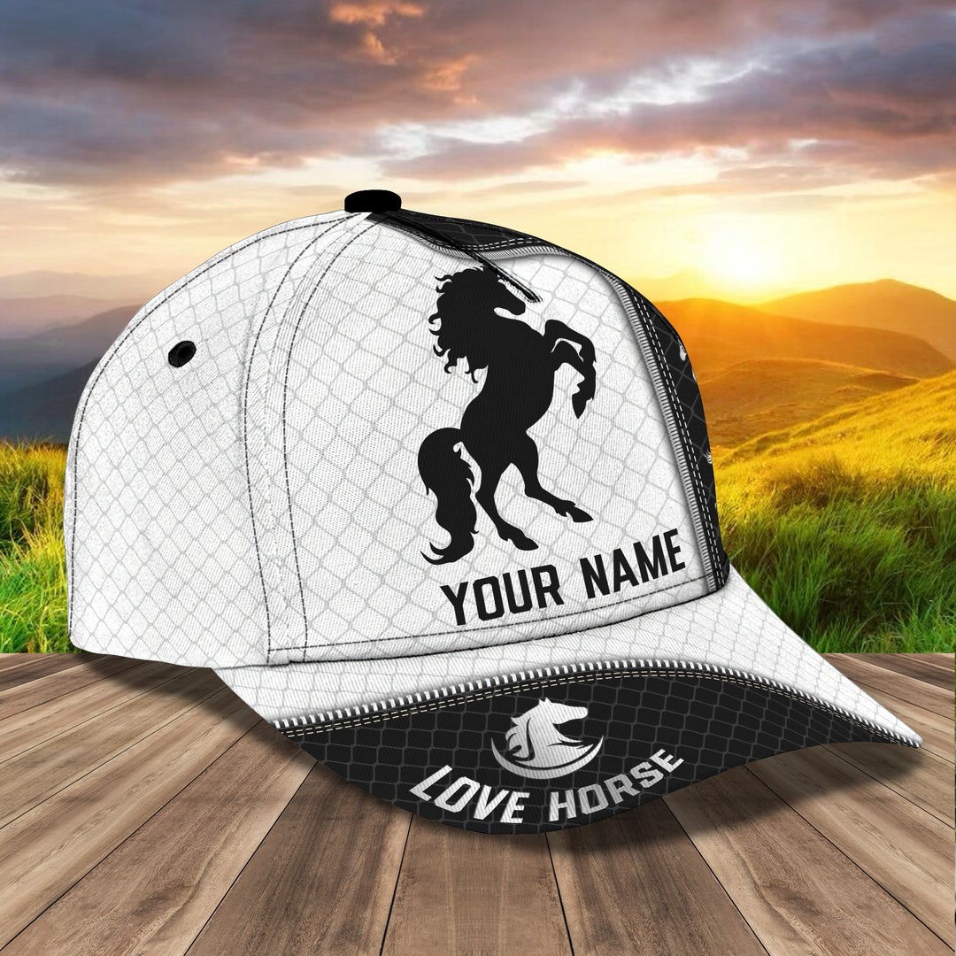Horse 3 Your Name Cap