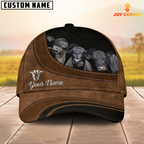 Joycorners Black Angus Happiness Customized Name Cap