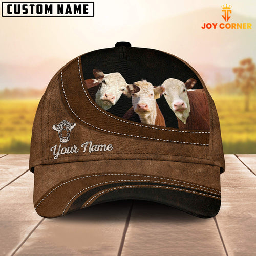 Joycorners Hereford Happiness Customized Name Cap