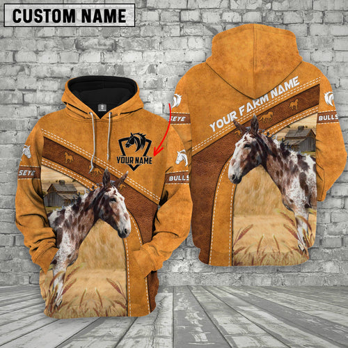 Joycorners Bullseye Horse Custom Name Hoodie