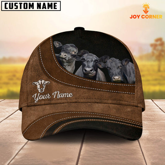 Joycorners Black Angus Happiness Customized Name Cap