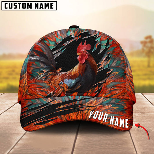 Joycorners Customized Name Chicken Leather Pattern 3D Classic Cap