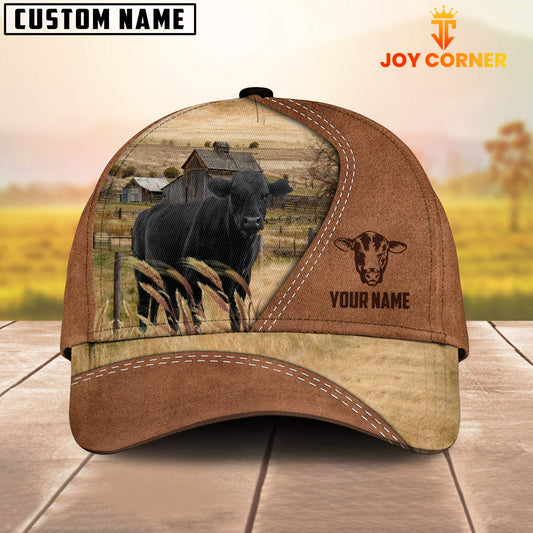 Joycorners Black Angus Customized Name Brown Cap